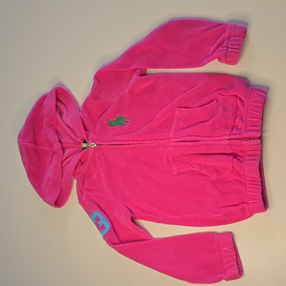 Ralph Lauren 3T Pink French Terry Hoodie